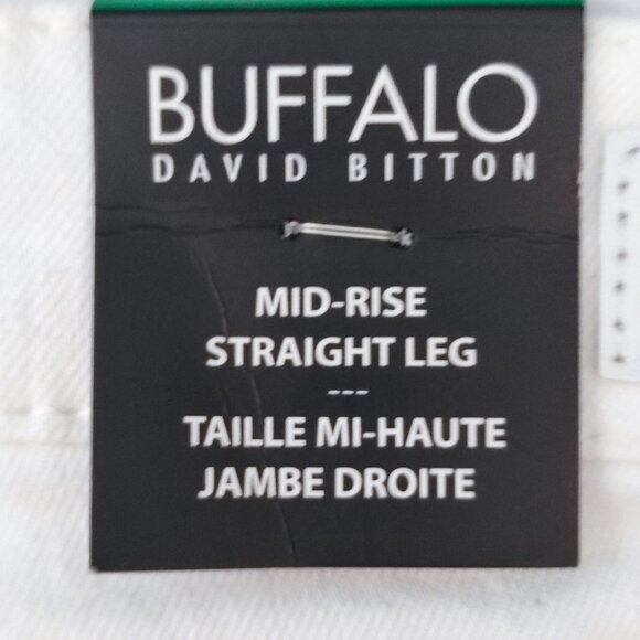 Buffalo David Bitton jeans Misha mid-rise straight leg stretch women's sz 12x32 - Picture 8 of 13